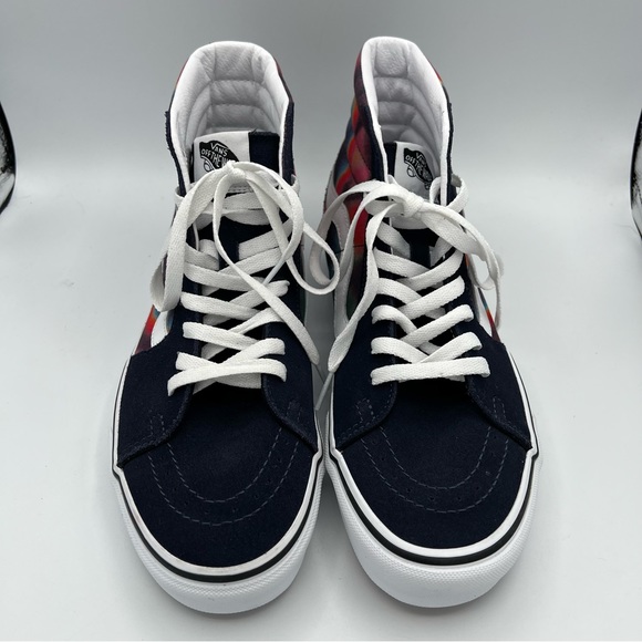 Vans Sk8-Hi Dark Aura True White/Multicolor Sneakers - Picture 2 of 9